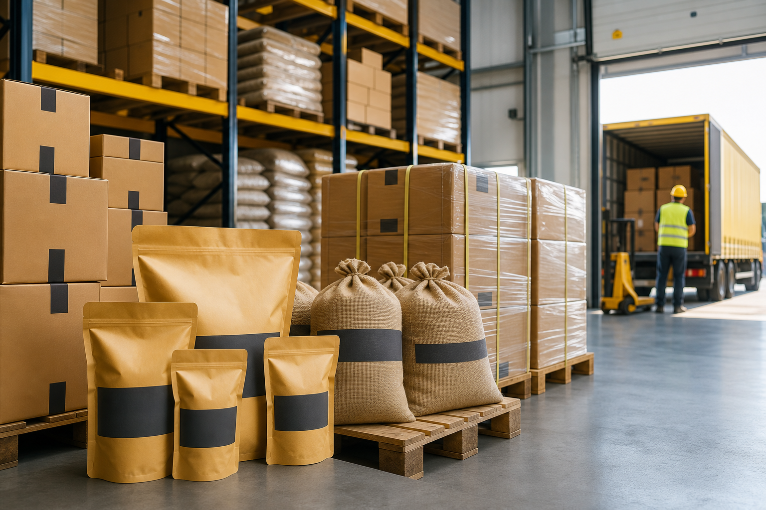 Agro commodity packaging and dispatch area